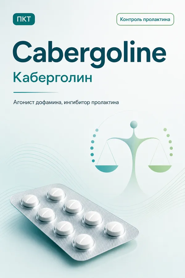 Каберголин (Cabergoline) — Агонист дофамина (ингибитор пролактина)