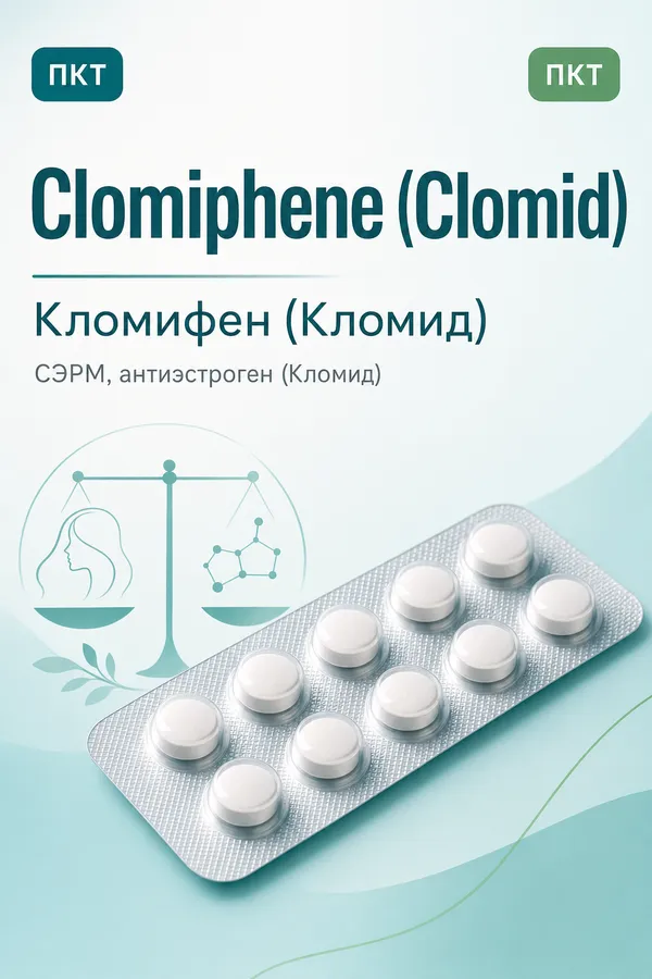 Кломифен (Кломид) (Clomiphene (Clomid)) — СЭРМ / антиэстроген