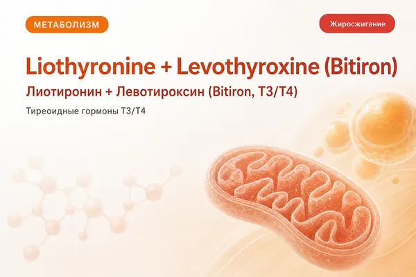 Лиотиронин + Левотироксин (Bitiron, T3/T4) (Liothyronine + Levothyroxine (Bitiron)) — Тиреоидный гормон