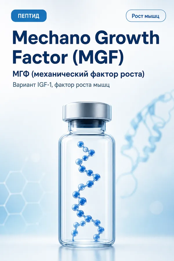 МГФ (механический фактор роста) (Mechano Growth Factor (MGF)) — Пептид (вариант IGF-1)