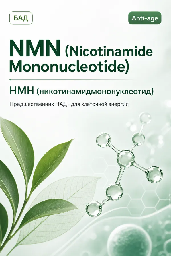 НМН (никотинамидмононуклеотид) (NMN (Nicotinamide Mononucleotide)) — Предшественник НАД+