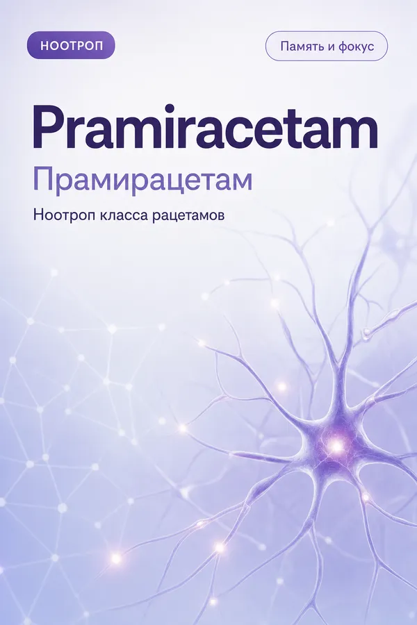 Прамирацетам (Pramiracetam) — Ноотроп (рацетам)