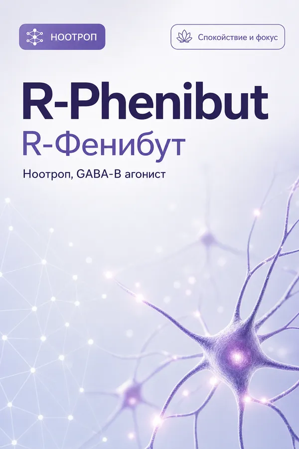 R-Фенибут (R-Phenibut) — Ноотроп (GABA-B агонист)