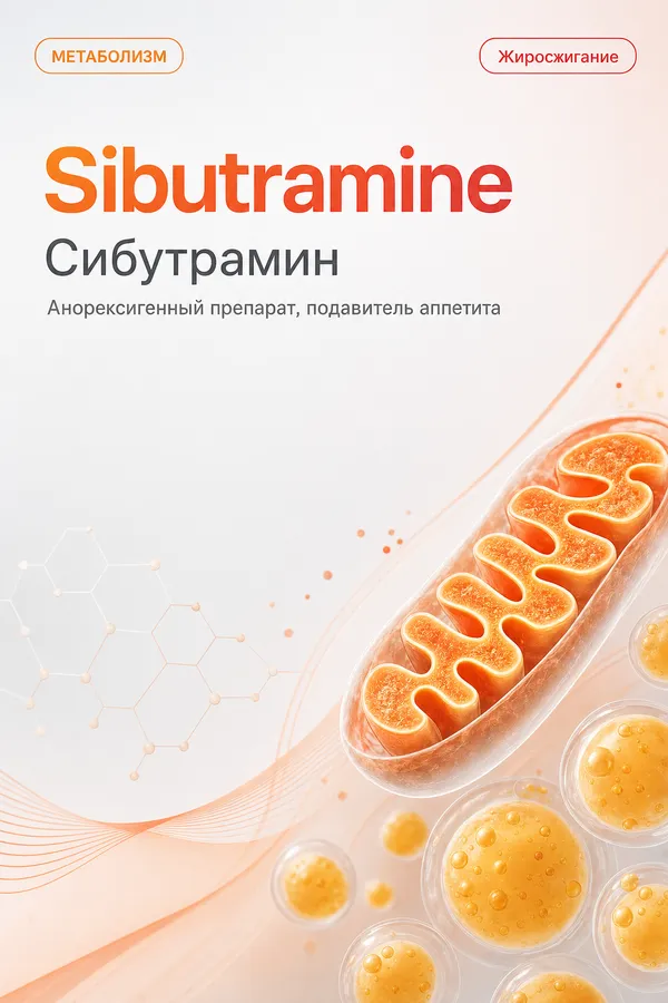 Сибутрамин (Sibutramine) — Анорексигенный препарат (ингибитор обратного захвата серотонина и норадреналина)