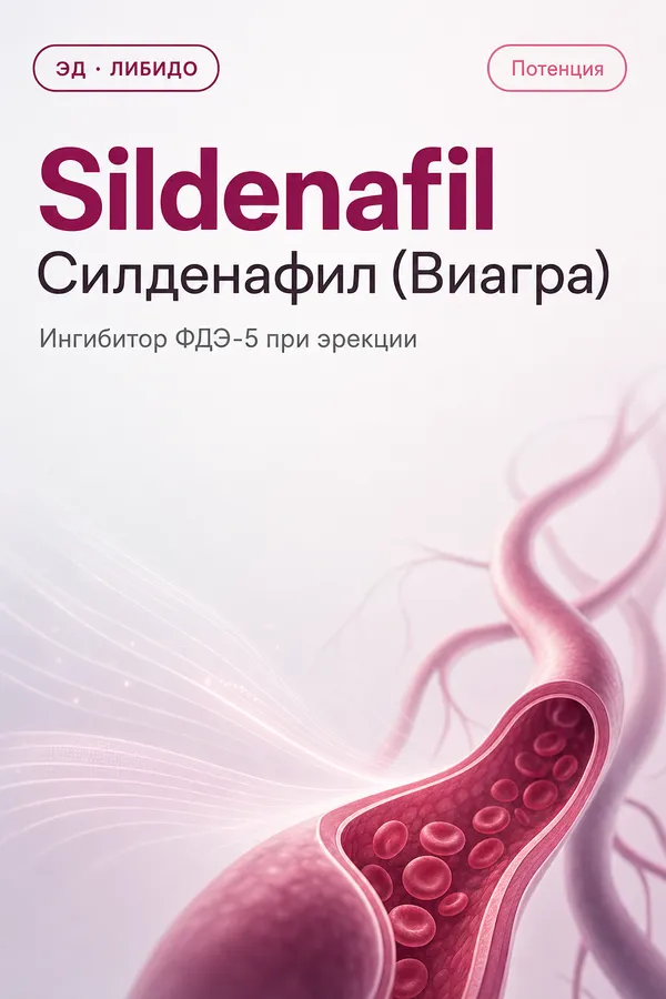 Силденафил (Виагра) (Sildenafil) — Ингибитор ФДЭ-5